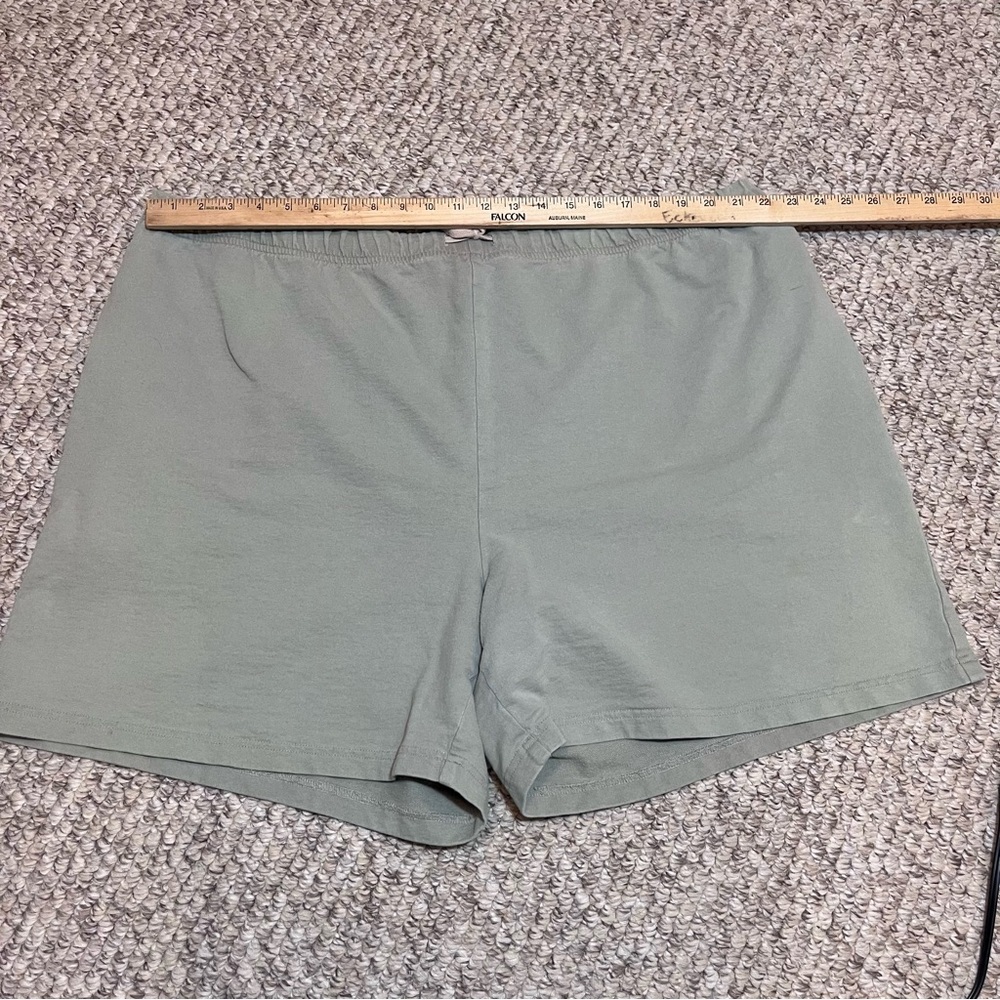 Cherokee Olive Green Athletic Shorts women’s plus size 22 Drawstring waist - Picture 1 of 9